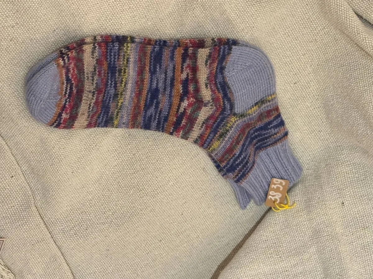 Varma och smidiga hanstickade sockor storlek 38-39