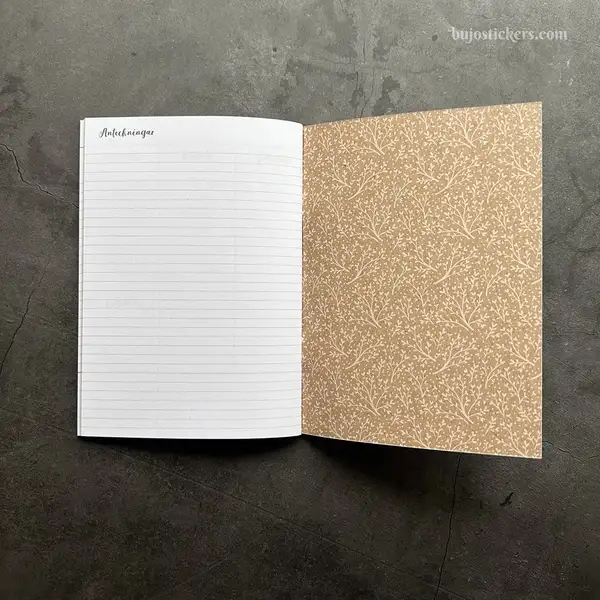 Odaterad veckokalender. Häftad Traveler's notebooks insert B6