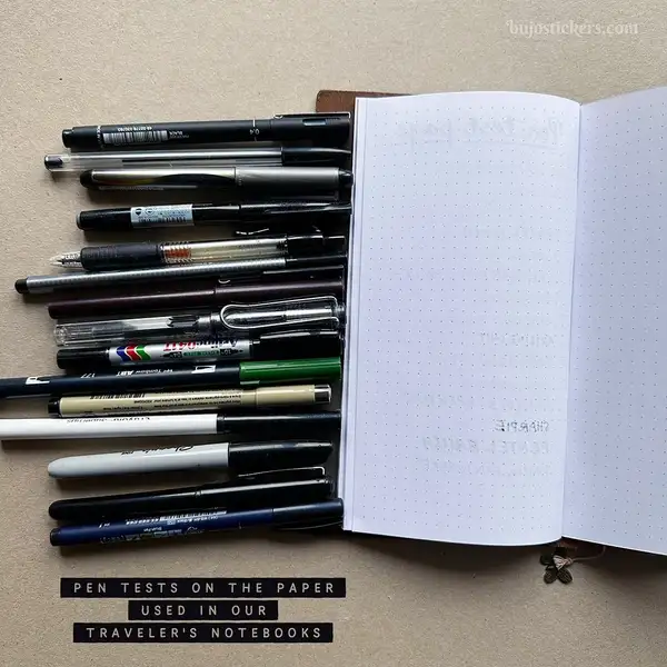 Odaterad veckokalender. Häftad Traveler's notebooks insert B6