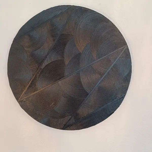 Triple M - Minimalistisk Mixed Media- svart canvas tavla