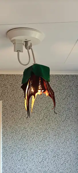 Lampskärm i läder